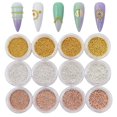 thumbnail image 1 of YBW Mesiyun Nail Art Micro Cuentas Doradas Bola De Acero Plateada Oro Rosa Mini Caviar De Metal 3D DIY Manualidades Manicura Kit De Accesorios Decorativos 12 Macetas, 1 of 5