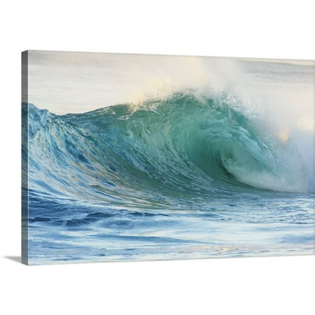 Great BIG Canvas Vince Cavataio Premium Thick-Wrap Canvas entitled Hawaii, Oahu, Beautiful Wave