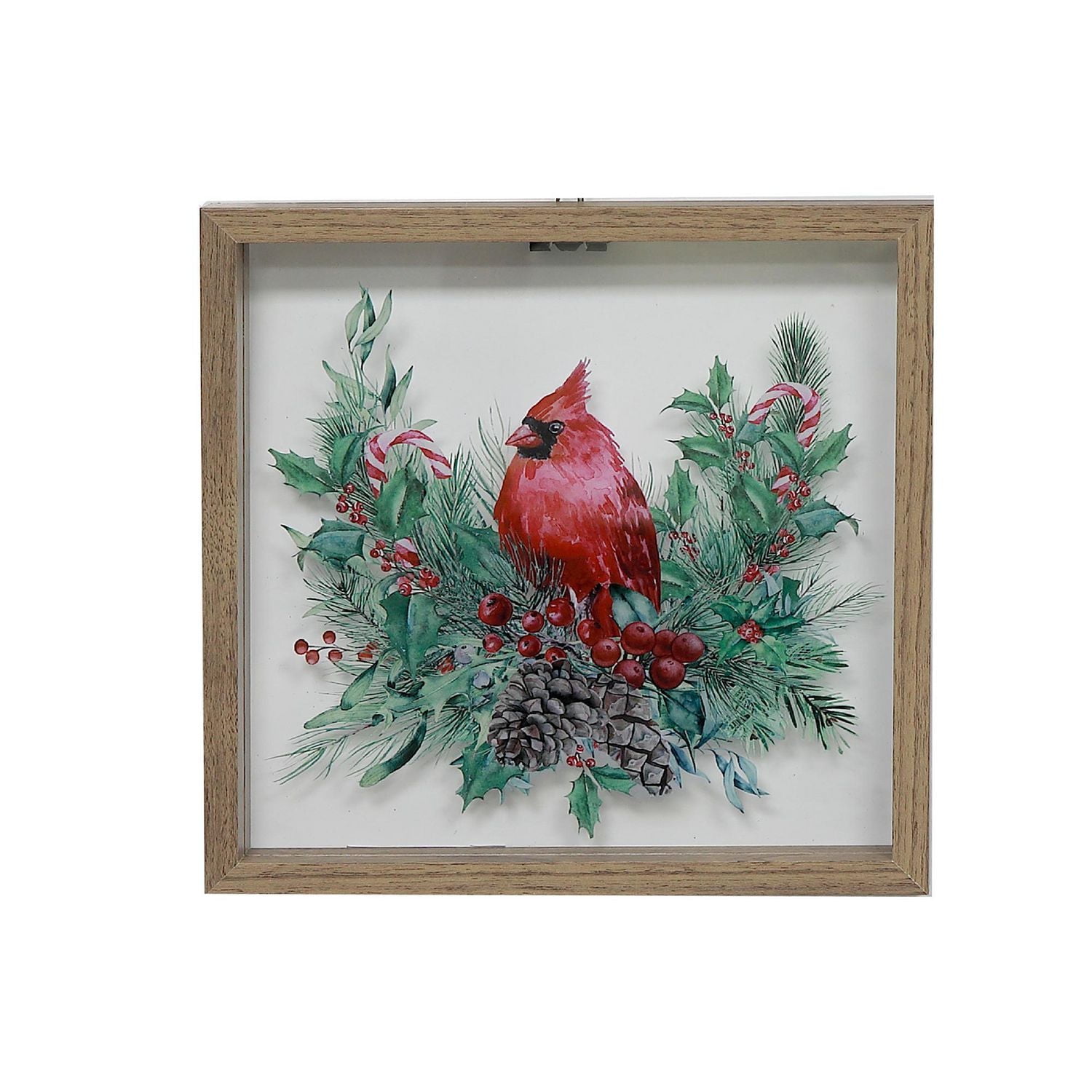 Glass Wall Art Cardinal