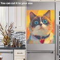 thumbnail image 6 of Magnetic Dishwasher Decal - 23x26 Inches ， Single-Sided Print, Cuttable, for Dishwasher, Refrigerator, and Other Metal Surfaces，An Obese Cat, 6 of 6