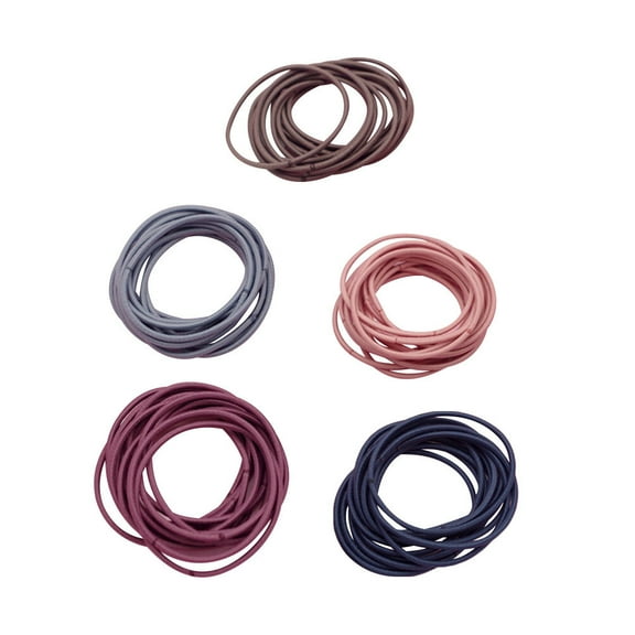 WHAMVOX  100 Pcs Elastic Hair Elastics Thin High Rubber Band Stretch Bands