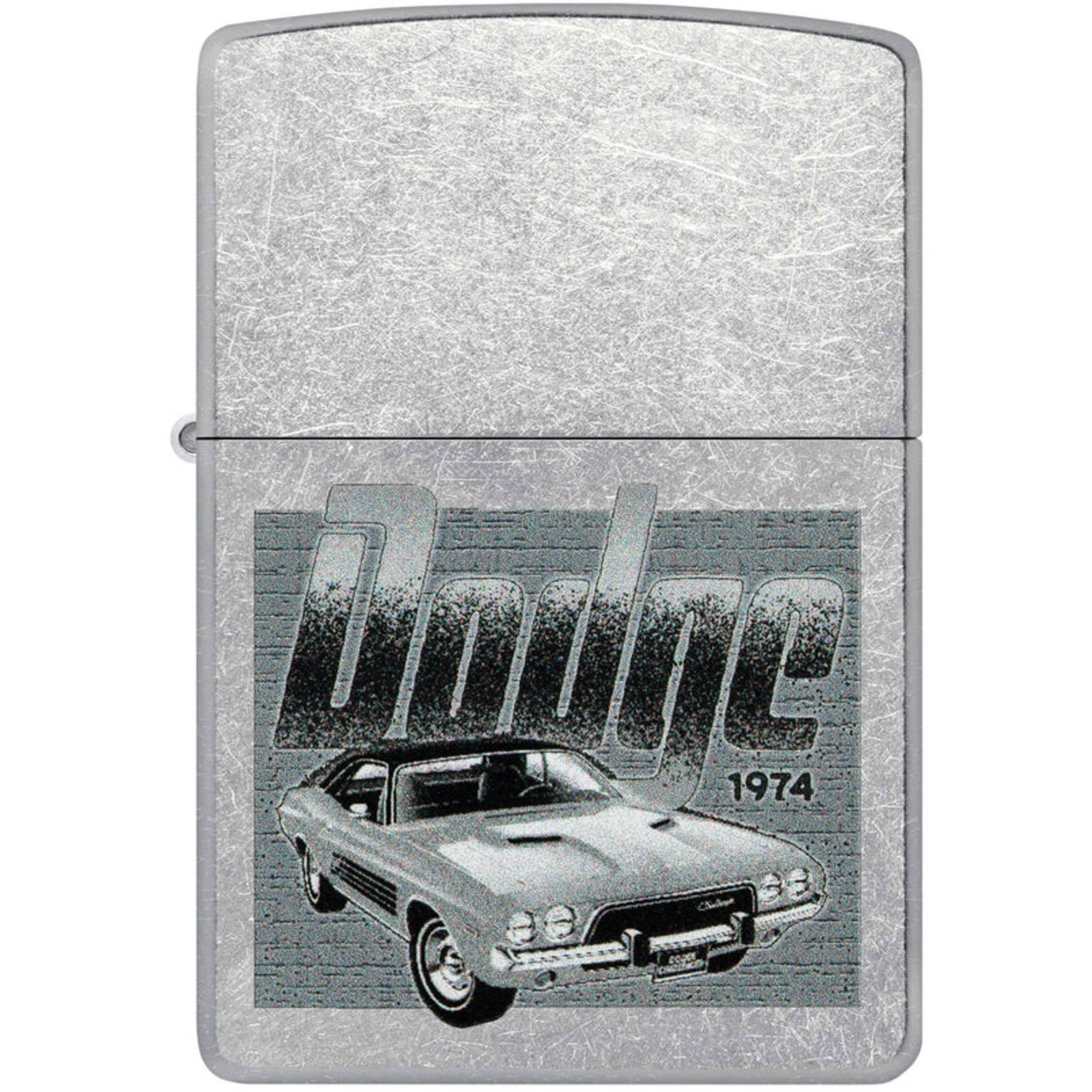 Zippo 46226 Dodge Challenger Design Street Chrome Pocket Lighter