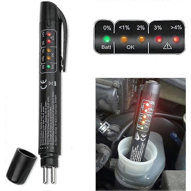 Testeur de Liquide de Frein, Testeur de Frein Auto-Diagnostique à 5 Led