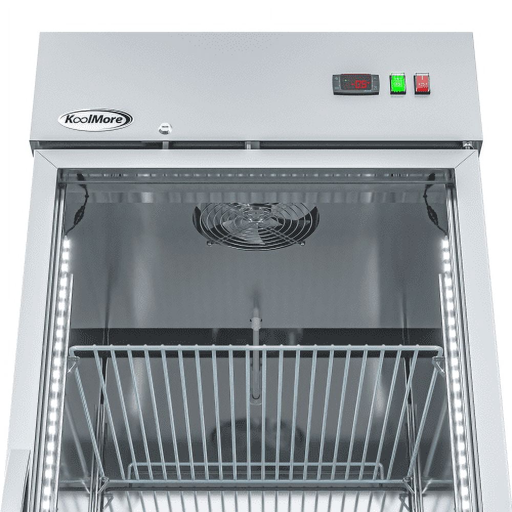 KoolMore 29 in. One Glass Door Reach-In Freezer 23 Cu. ft.