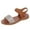 Brown, variant on Xfvqtps Womens Sandal Flat Ankle Hook and Loop Open Toe Rhinestone as Mother's Day Gift Non Slip Breathable Lightweight Fashion Summer Casual Sandal Brown