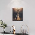 thumbnail image 3 of Elephant Wall Art Mindset Is Everything Wall Decor Inspirational Elephant Pictures Canvas Prints Motivational Wild Animals Painting Framed Modern Artwork for Bedroom Bathroom Living Room Office, 3 of 6