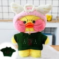 thumbnail image 3 of 12-Inch Plush Duck Sweater Set, Fashion Doll Clothes Accessories for Stuffed Animals, DIY Outfits for 12-Inch Plushies, Stylish Knitted Mini Apparel B#186 Multicolor, 3 of 3