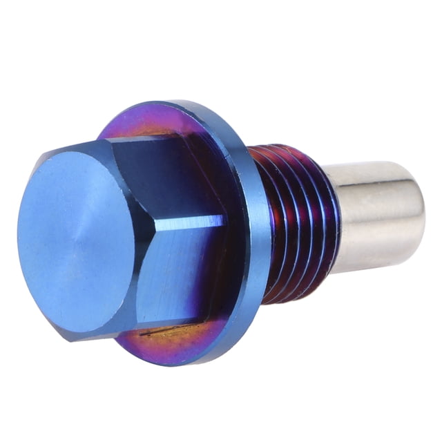 Tapón De Drenaje Del Cárter De Aceite Magnético De aleación De Aluminio Para Protección Del Motor Universal Azul