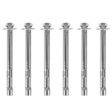 

6 Pcs Expansion Screw Bolts Stainless Heavy Duty Fixing Anchors External Hex Nut