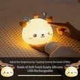 thumbnail image 4 of Baby Night Light,Rechargeable Led Child Night Light,Bedside Lamp,Adult Girl Boy 7 Colors Portable Silicone Night Light,Multicolor Deer Lamp with Touch, 4 of 5