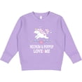 thumbnail image 2 of Inktastic Meemaw and Poppop Unicorn Toddler Sweatshirt, 2 of 4
