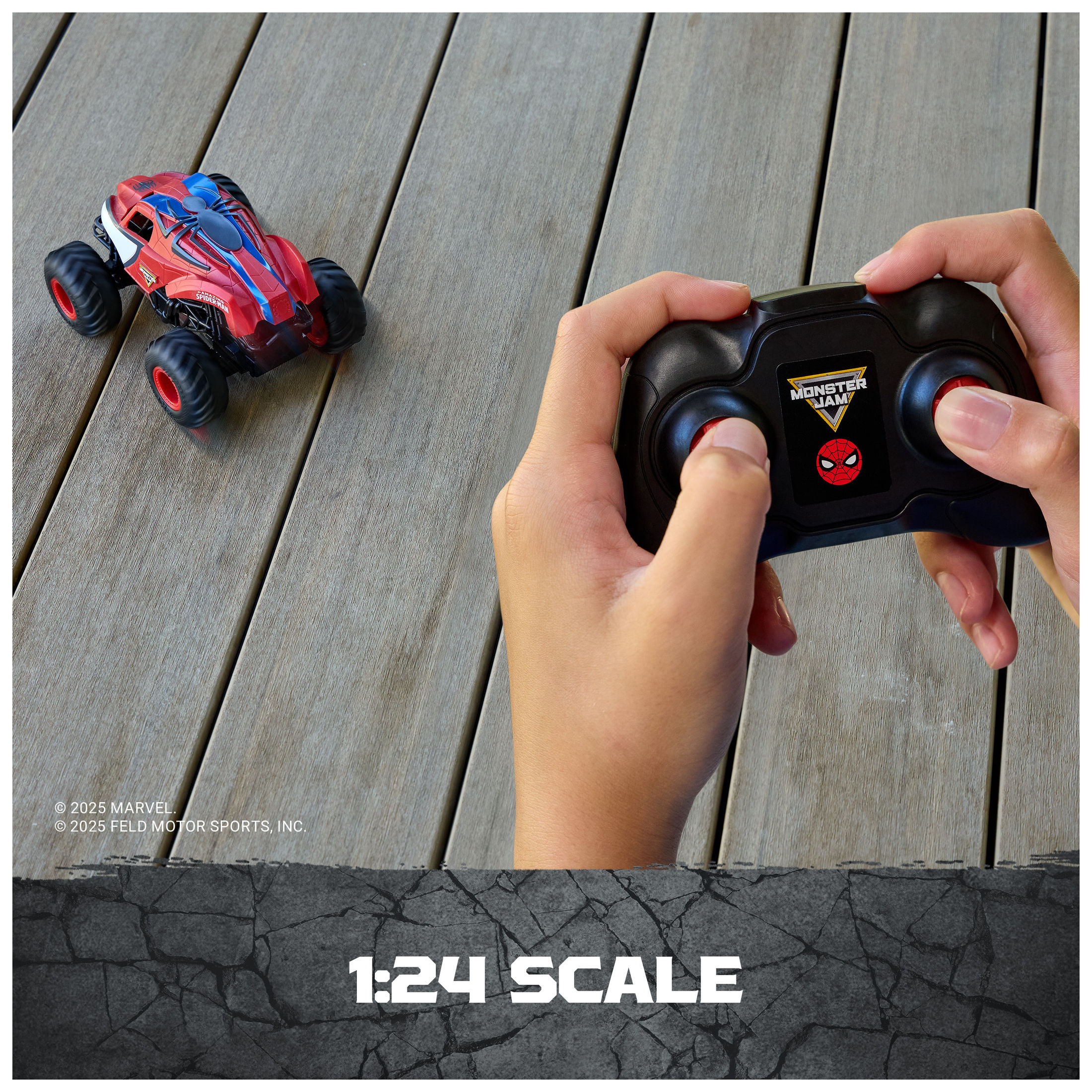 Monster Jam The Amazing Spider-Man RC Monster Truck, 1:24 photo 4
