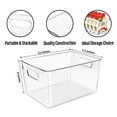 thumbnail image 2 of Plastic Storage Bin 4 Count 11 X 7.5 X 6 Inch Home Organization, 2 of 8