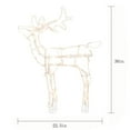 thumbnail image 5 of Indoor/Outdoor Light-Up Standing Buck Christmas Decoration with 70 LED Lights, Warm White, 30", by Holiday Time, 5 of 6