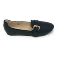 thumbnail image 2 of Victoria K Women's Faux Snake Skin With Gold Buckle Ballerina Flats, 2 of 5