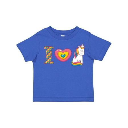 

Inktastic I Love Unicorns Gift Toddler Toddler Girl T-Shirt