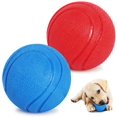 thumbnail image 1 of Juguete de pelota para perros, pelota que rebota para perros, juguete interactivo para perros, pelota indestructible para perros, dientes de limpieza de perros de juguete de caucho natural, para cachorros MFZFUKR ZYY-0378, 1 of 5