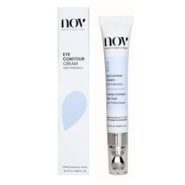 Crema de ojos vegana orgánica natural | Crema para ojos para ojeras e hinchazón Crema para bolsas de ojos y ojeras Crema para contorno debajo de los ojos con prebióticos 0 68 Oz Dermatológicamente pro