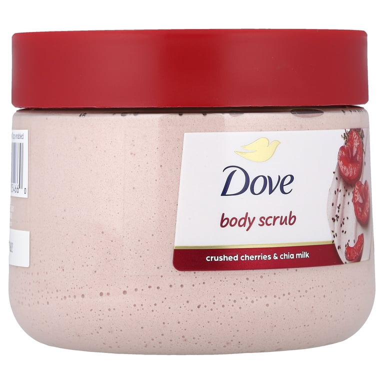 Dove Crushed Cherries & Chia Milk Body Scrub, 15 oz photo 3