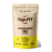 Regufit Daily Fiber Metabolism Booster Supplement for Weight Loss and Digestive Health Support Soluble Prebiotic and Insoluble Fiber Powder, 1 lb. 16 oz, Pineapple Flavor, Kosher
