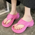 thumbnail image 2 of ibiyuan Women Flip Flops Thong Sandals Non- Woven Sole Shower Slippers Dressy Orthofeet Shoes for Women, 2 of 8