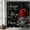 Noir et Rouge, variante sur Rideau de Douche de la Saint-Valentin Cœur Coloré Je t'Aime Rideau de Douche Cœur Romantique Décoration de Salle de Bain Petit Cœur Ensembles de Rideaux de Douche Salle de Bain Extra Long 72x72 Po avec 12 Crochets