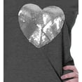 thumbnail image 4 of Moomaya Cold Shoulder Top For Women w/ Sequin Heart Patch Short Summer Tunic, XS-XL, 4 of 9