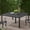 Black, variant on Cast Aluminum Construction / Outdoor Gathering Place / Eye-catching Design Table