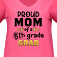 thumbnail image 3 of Inktastic Proud Mom of a Fifth Grade Grad Women's Plus Size V-Neck T-Shirt, 3 of 4
