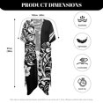 thumbnail image 6 of HELLHERO High Quality Fabrics Long Kimono Cover Ups for Swimwear Women for Beach Lightweight Free Size Bathing Suit Cover Up Abstract Tropical, 6 of 6