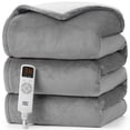 thumbnail image 1 of EHEYCIGA Heated Blanket Electric Blanket Throw - Heating Blanket with 6 Heating Levels & 10 Hours Auto Off, Soft Cozy Sherpa Washable Blanket with Fast He, 1 of 9