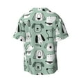thumbnail image 2 of Wukai Puppy Men's Casual Short-Sleeve Button Down Shirt - Lightweight Summer Dress Shirt for Daily Wear-X-Large, 2 of 7