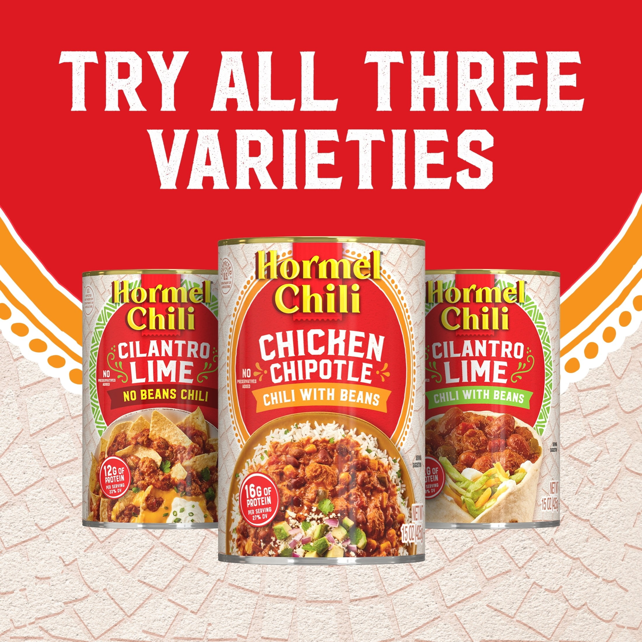 (12 pack) HORMEL Chili Chicken Chipotle with Beans, 15 oz Can (12 pack)