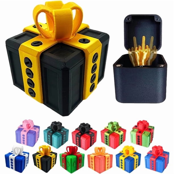 Caja De Bromas: Divertida Caja De Regalo Con Desafío De Tornillo Y Rompecabezas De Broma Sorpresa Para El Dedo Medio. Envoltorio De Regalo Con Truco Para Dinero En Efectivo