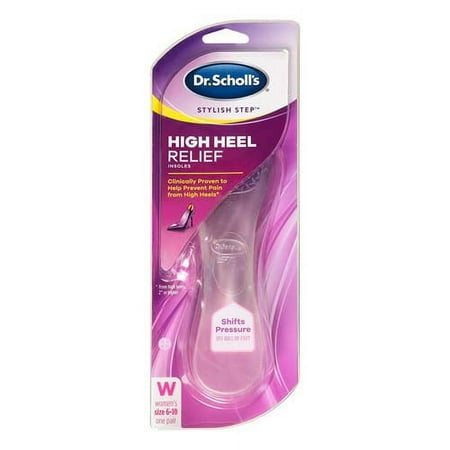 Dr. Scholls Stylish Step High Heel Relief Insoles For Women, Size 6-10, 1 Pair, 2 Pack