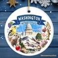 thumbnail image 2 of Artistic Washington State Themes and Landmarks Christmas Ornament, 2 of 7