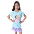thumbnail image 7 of Barbie Little Girls' Unicorn Love Shirt and Shorts 2 PC Pajama Set, 7 of 7