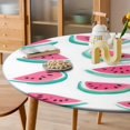 thumbnail image 6 of Watermelon Slices Summer Art Print Round Table Cover Kitchen Printed Waterproof Tablecloth Elastic Edged Tablecloth Fits Party Wedding Indoor Outdoor Tables, 6 of 8