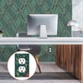 thumbnail image 6 of Yayeee Blank Wall Plate Cover 1-Gang 4.5"x2.7" Home Unused Decorative Outlet, Green Christmas Forest, 6 of 7