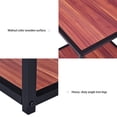 thumbnail image 4 of Gymax 20'' Metal Square Side/End Table Sofa Coffee Tea Stand Bottom W/2 Tier Shelf, 4 of 10