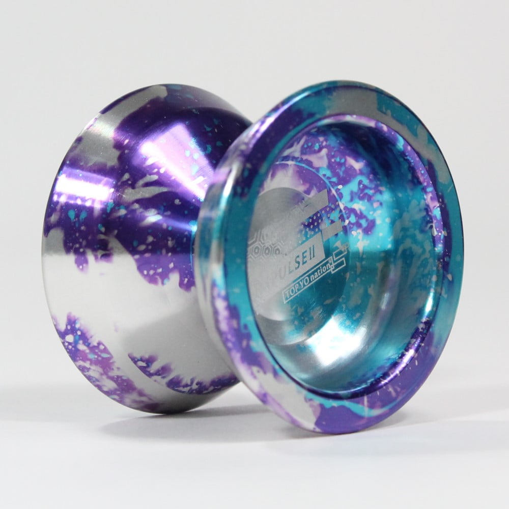 TOP YO Impulse II Yo-Yo - Second Generation - 7003 Aluminum YoYo (Deep Sky (Blue/Silver/Purple