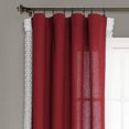 thumbnail image 2 of Conjunto de Paneles de cortina Lush Decor Rosalie rojo 54X95, 2 of 2