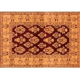 thumbnail image 1 of Ahgly Company Indoor Rectangle Oriental Orange Industrial Area Rugs, 2' x 5', 1 of 4
