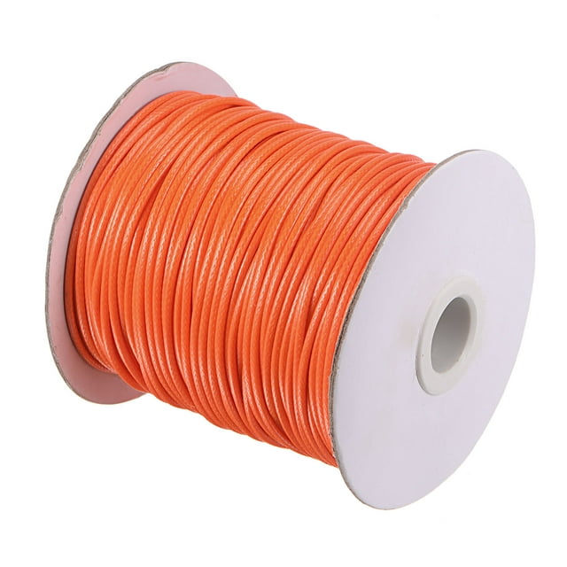 Unique Bargains Beading Thread Bracelet Weave Bead Craft Cord 2mm 78M/Roll (85-Yards) Decorative String, Orange