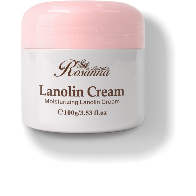 Larosanna Crema de Lanolina Australiana Crema de Lanolina Natural para Piel Seca y Sensible con Picazón Aceite de Lanolina Orgánico Hidratante para Cuerpo y Cara 3.53 fl oz