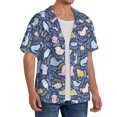 thumbnail image 2 of Fotbe Cute Baby Animals Camisa Estampada de Manga Corta para Hombre, Casual de Verano, Estilo Playero, Sin Arrugas-Medium, 2 of 5