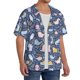 thumbnail image 2 of Balery Cute Baby Animals Camisa Casual de Manga Corta con Botones para Hombre, Texturizada, Estilo Cubano, para Playa, Verano-3X-Large, 2 of 5