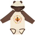 thumbnail image 3 of Inktastic Thanksgiving Turkey Fall Holiday Wreath Boys or Girls Long Sleeve Baby Bodysuit, 3 of 5