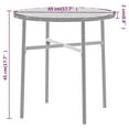 thumbnail image 4 of vidaXL 3 Piece Garden Dining Set Poly Rattan Grey, 4 of 4