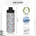 thumbnail image 3 of Yiaed Unicorn DoingYoga Print Sports Insulated Kettle Bottle Reusable Stainless Steel Insulated Cup, Outdoor Portable Casual Stainless Steel Insulation Cup, 3 of 7